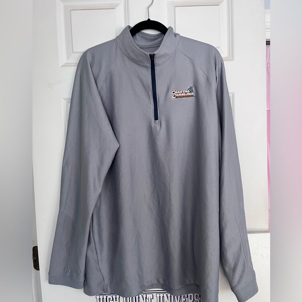 Under Armour Coastal Carolina Gray dry Fit Quarter zip